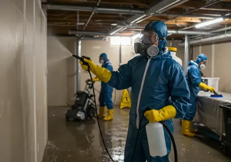 Basement Sanitization and Antimicrobial Treatment process in Carrollton, TX